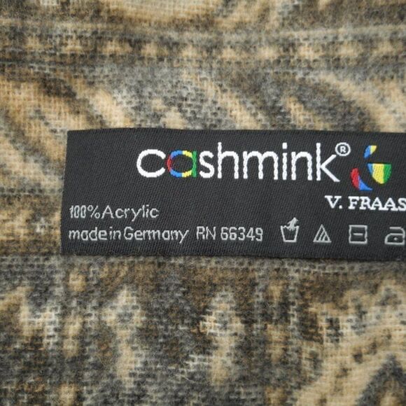 NWOT CASHMINK 100& Acrylic Swirl & Paisley Scarf/Wrap Made in Germany - Picture 8 of 8